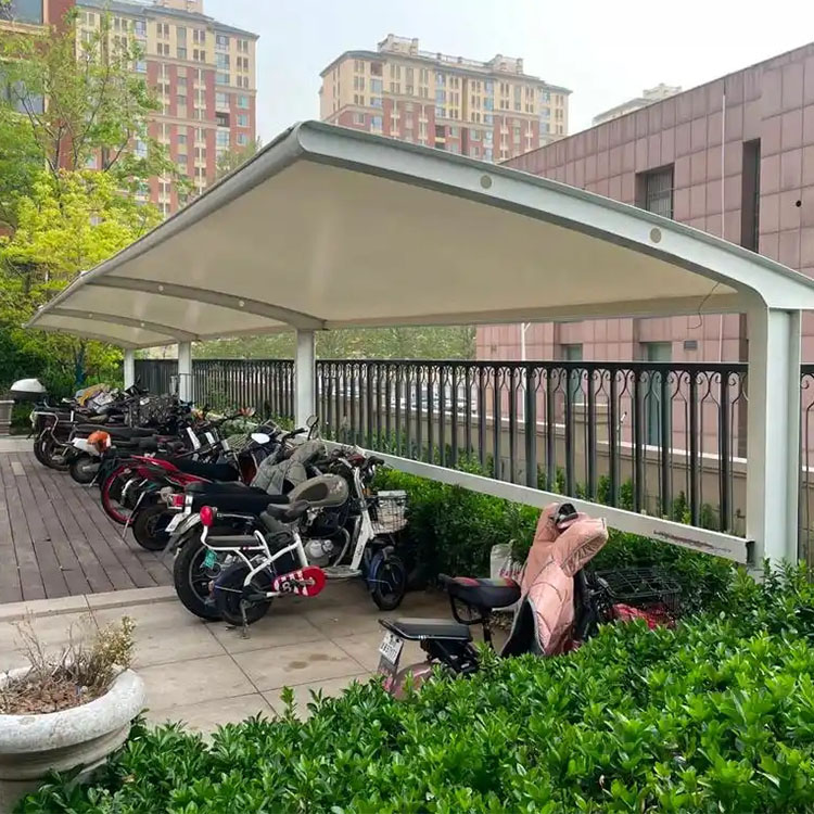 合山市膜结构电动车棚